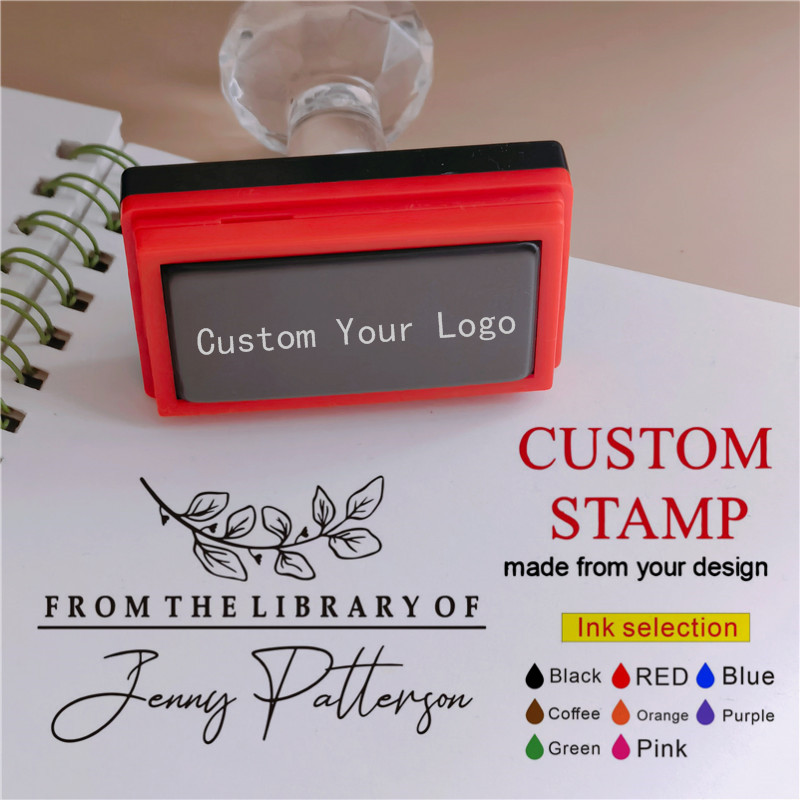 Custom Photo Book - Personalized Logo Self inking Stamp Customized