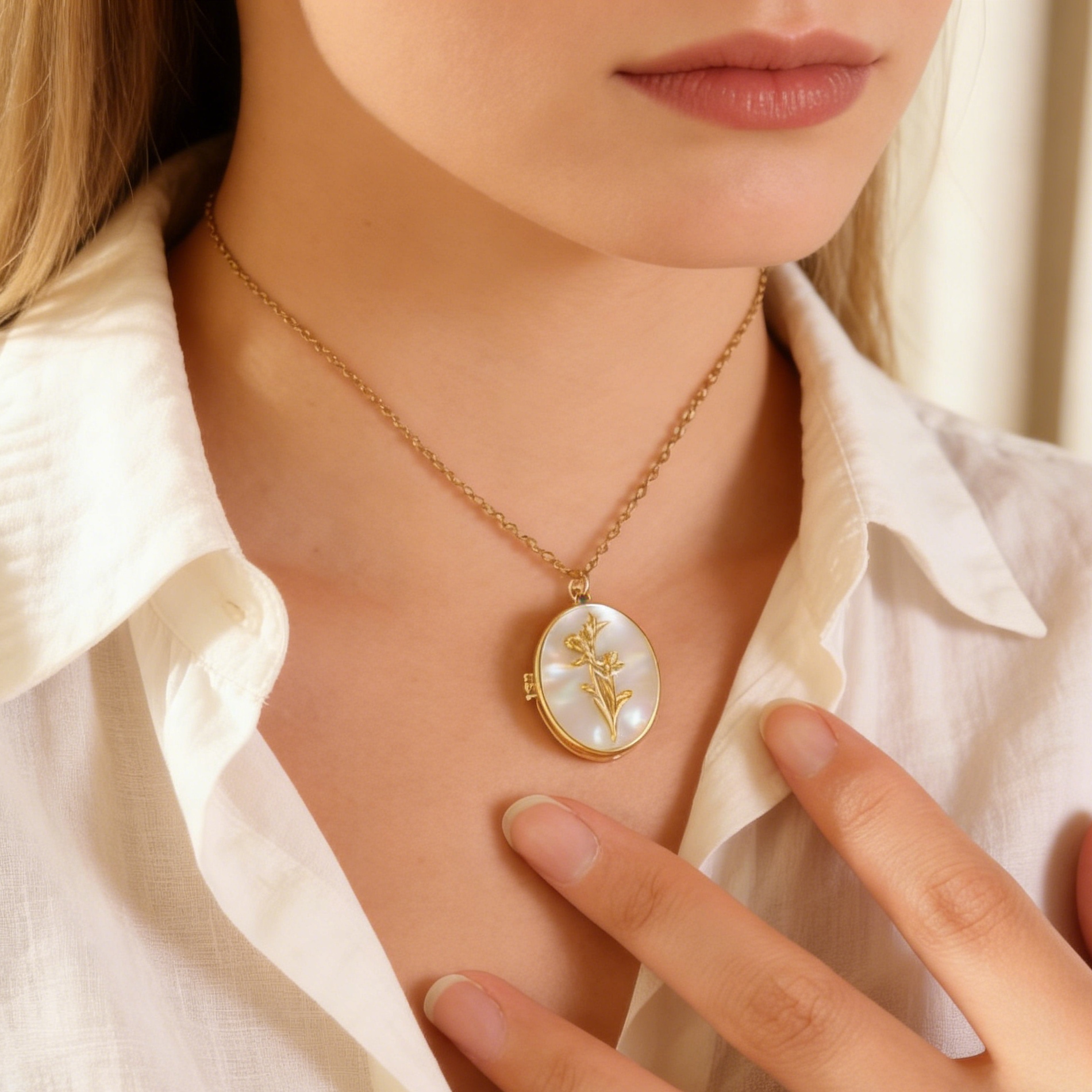 Diamon Birth Flower Custom Col - đánh giá và giá Birth Flower Necklace