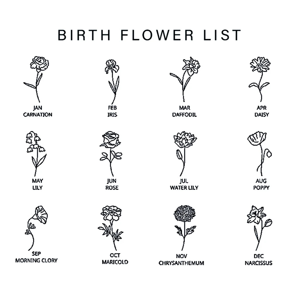 Custom Birth Month Flower Neck - đánh giá và giá Birth Flower Necklace