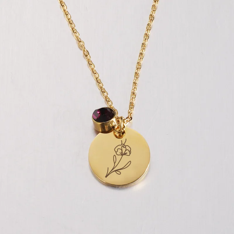 Birth Month Flowers Clipart Fl - đánh giá và giá Birth Flower Necklace