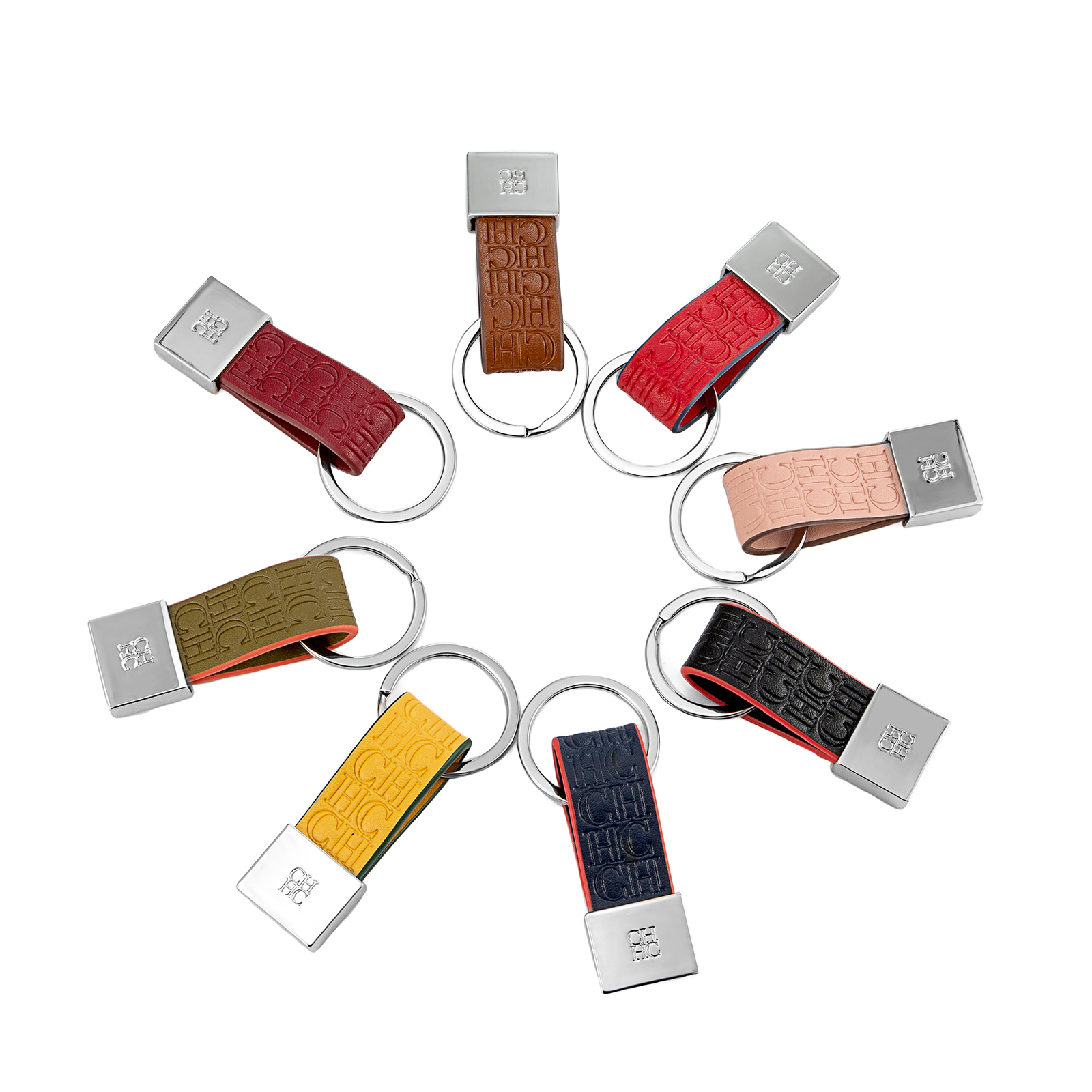 CH Embossed Monogram Leather K - đánh giá và giá Monogram Keychain Leather