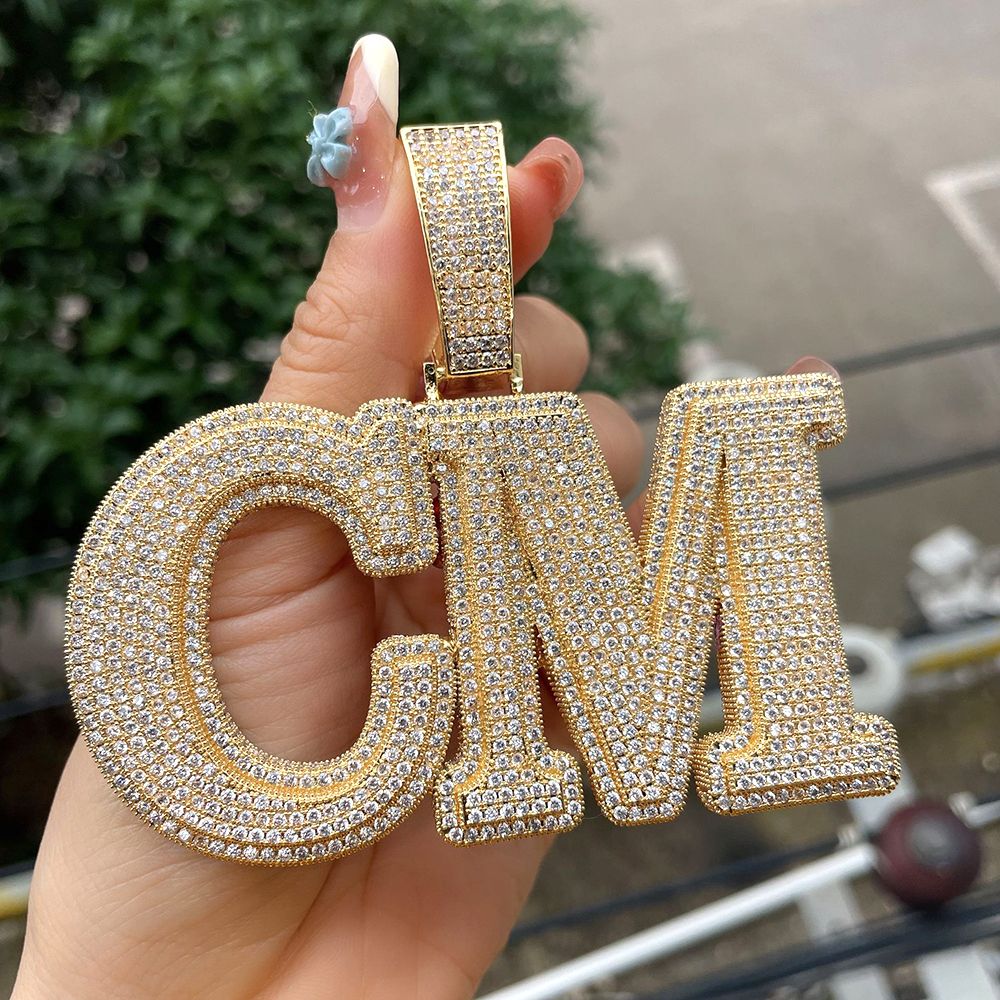 BIG Customized Name Letters Ic - đánh giá và giá Name Necklace Custom