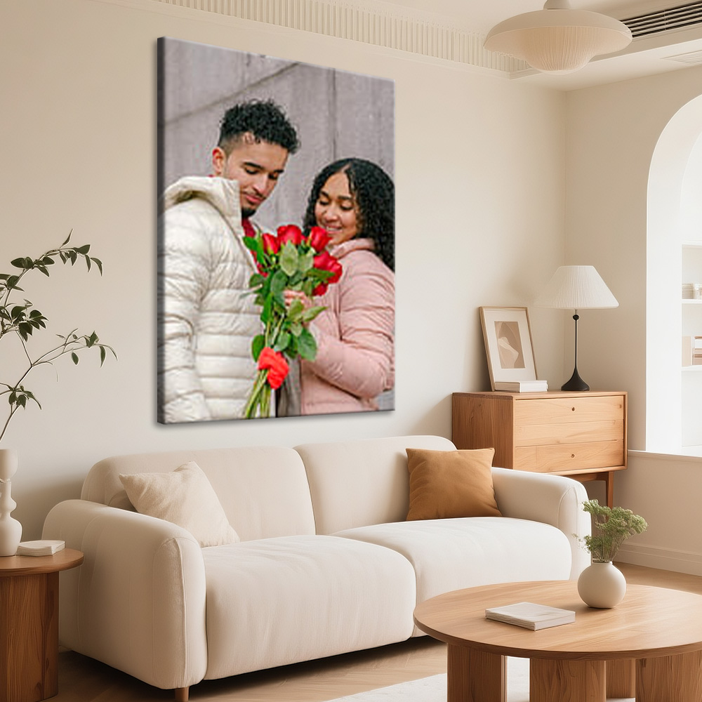 1 Pc Customized Photos on Canv - đánh giá và giá Engraved Wood Frame