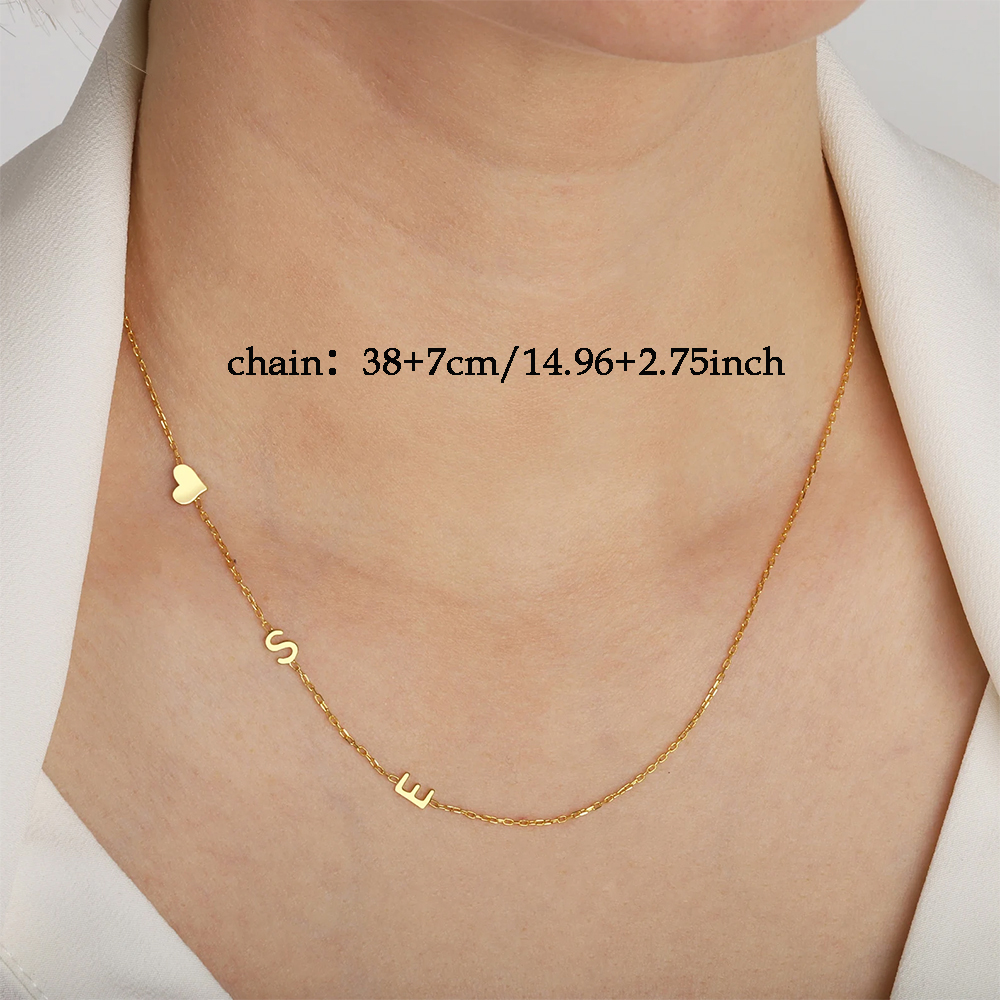 Custom Heart Sideways Letter I - đánh giá và giá Name Necklace Custom