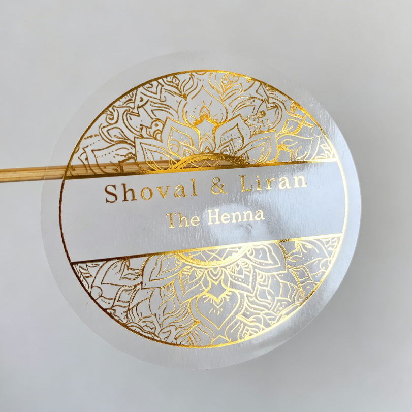 Custom henna day candle sticke - đánh giá và giá Personalised Candle Label
