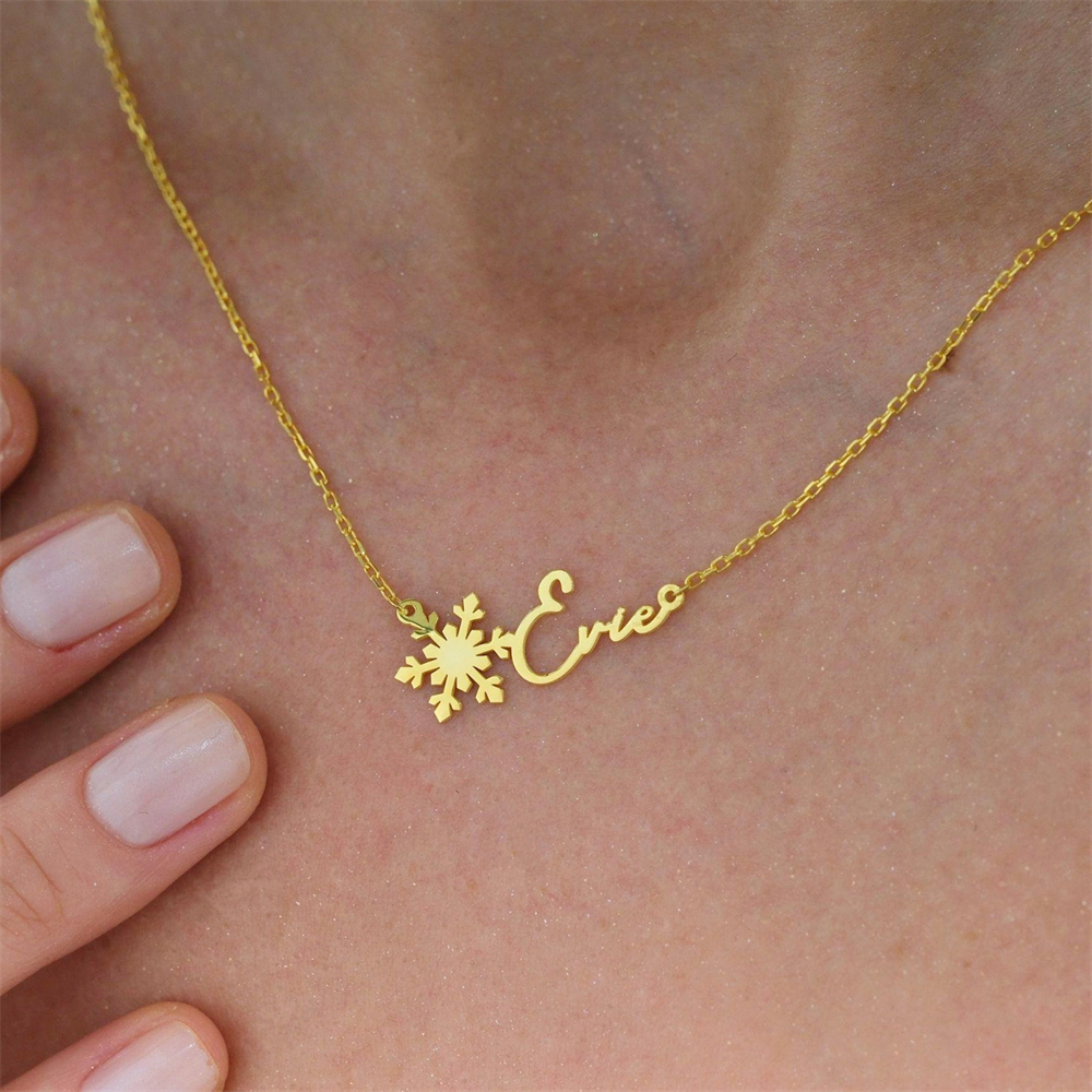 Custom Simple Name Necklace St - đánh giá và giá Birth Flower Necklace