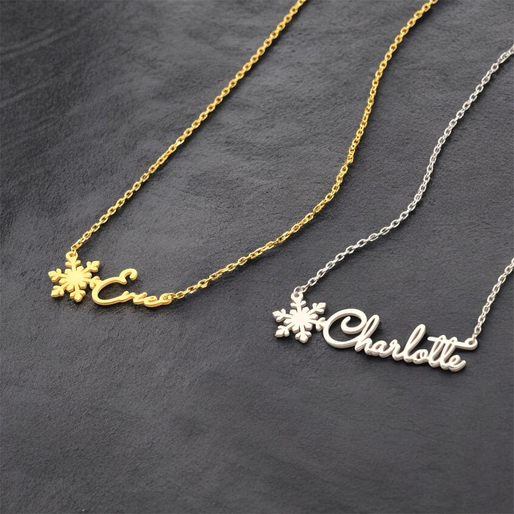 Custom Simple Name Necklace St - đánh giá và giá Birth Flower Necklace