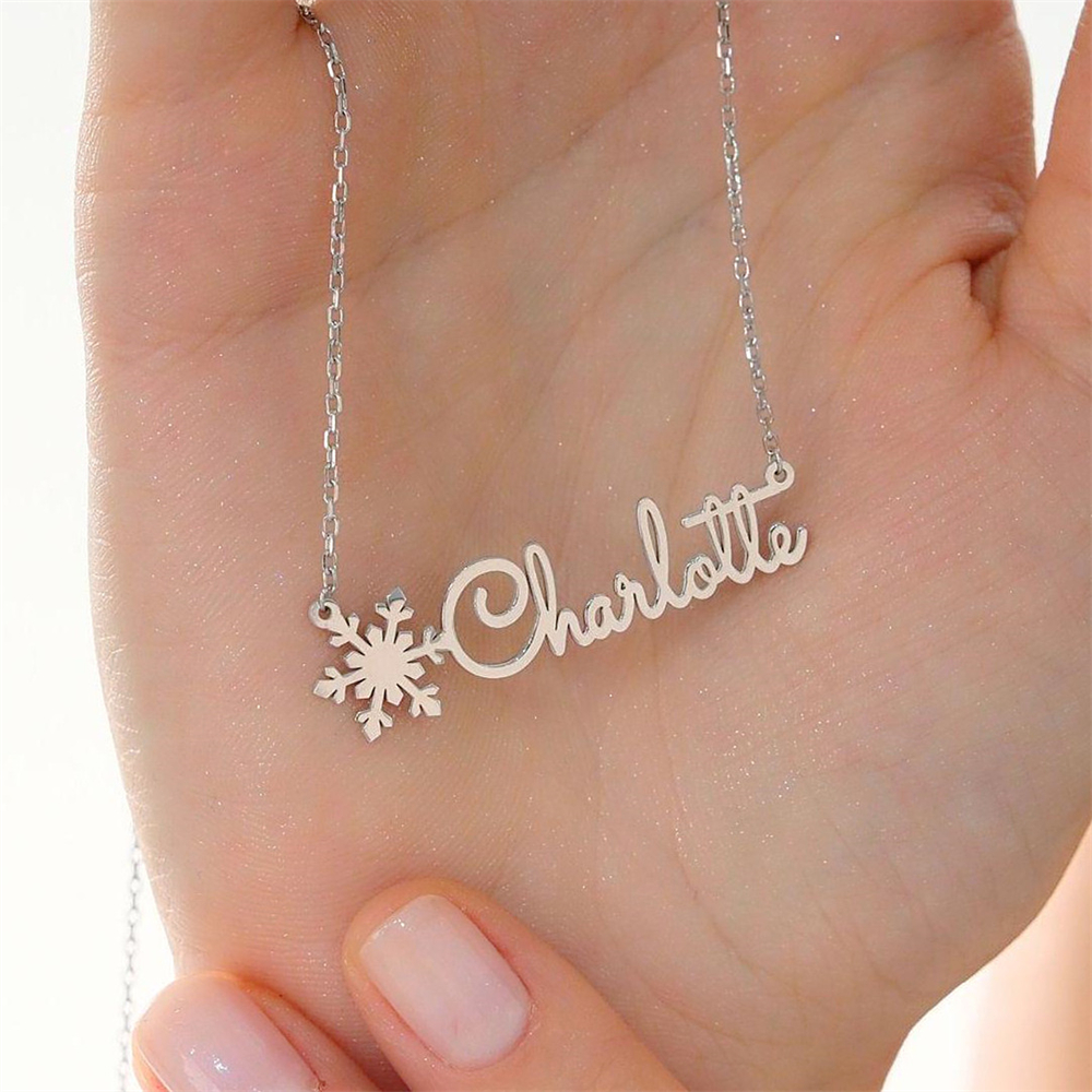 Custom Simple Name Necklace St - đánh giá và giá Birth Flower Necklace