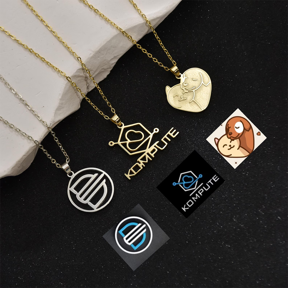 Custom Company Logo Necklace P - đánh giá và giá Name Necklace Custom