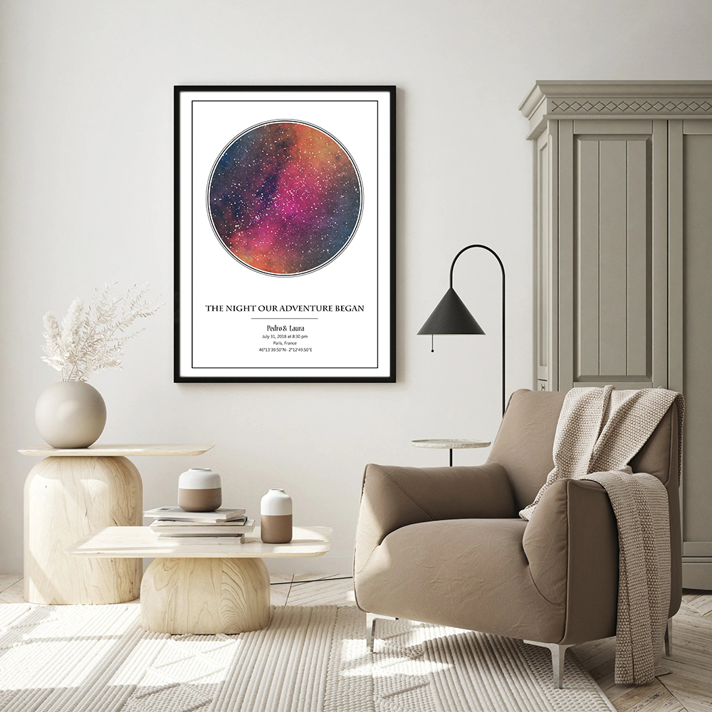 Personalized Star Map Poster B - đánh giá và giá Custom Star Map