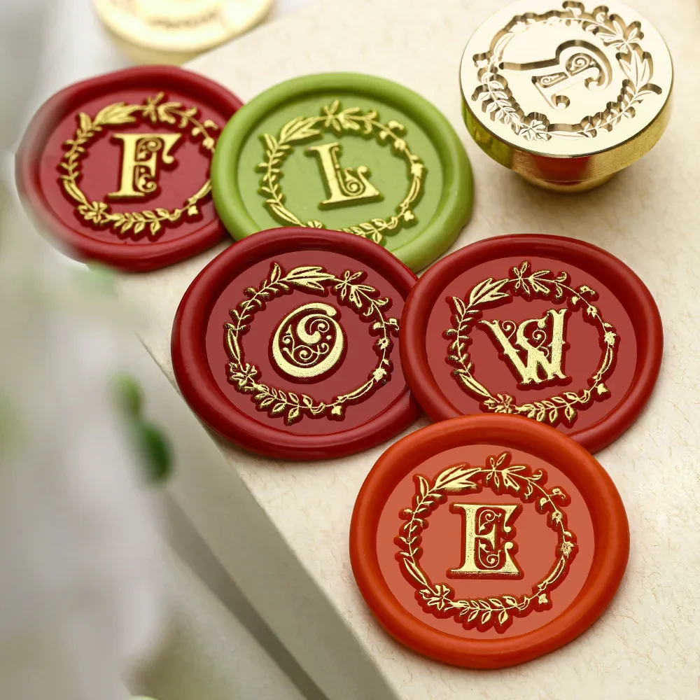 Flower wreath Letter Wax Seal  - đánh giá và giá Wax Seal Letter Kit