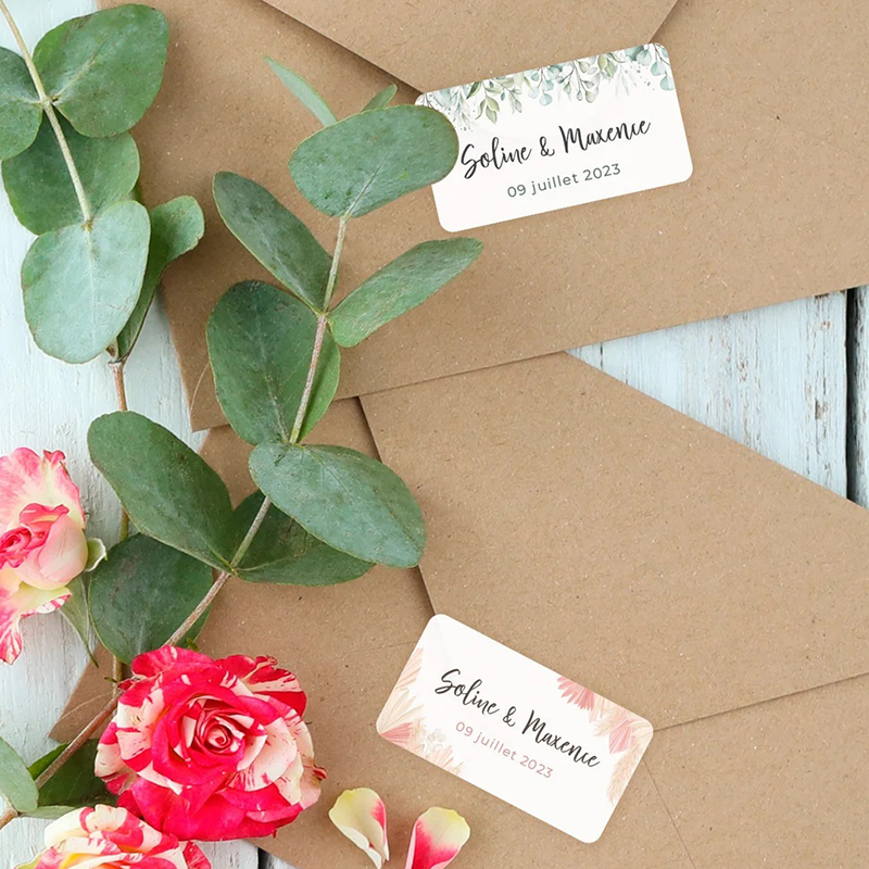 100pcs/pack rectangular sticke - đánh giá và giá Personalised Candle Label