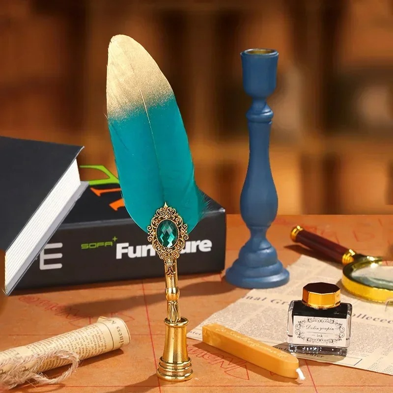 Creative Feather Dip Pen Ink S - đánh giá và giá Wax Seal Letter Kit