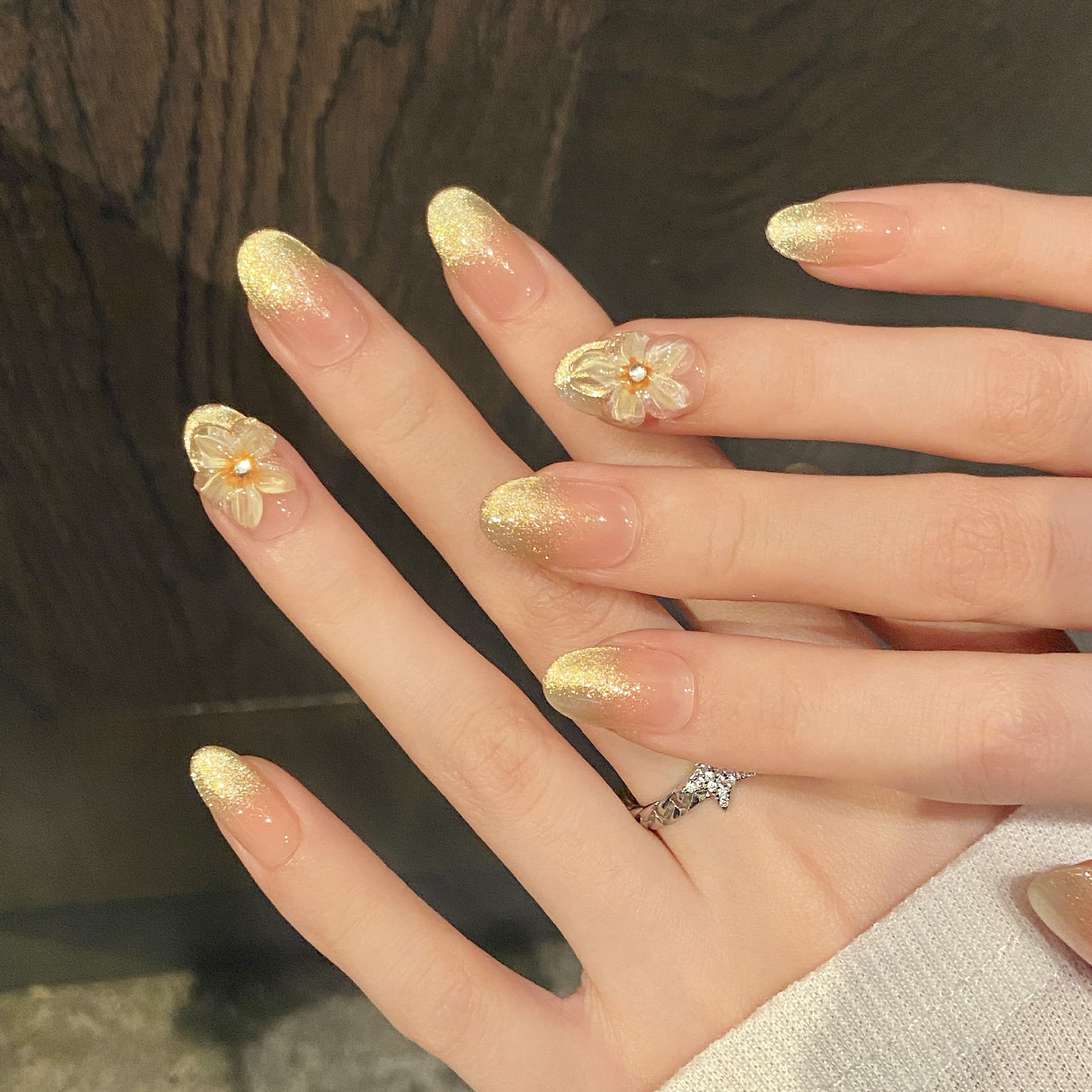 10pcs Handmade Press on Nails  - đánh giá và giá Pressed Flower Art