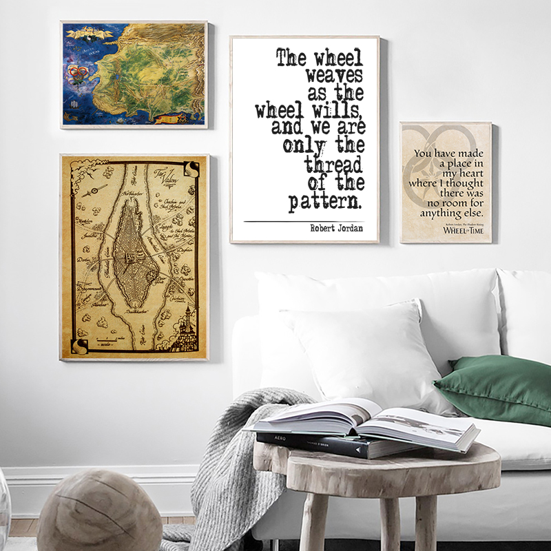 The Wheel of Time Map Poster P - đánh giá và giá Custom Star Map