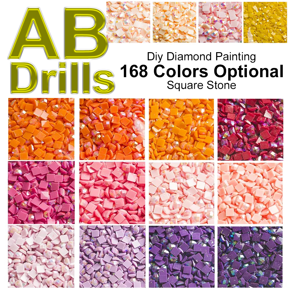 AB Square Stone Drills DIY Dia - đánh giá và giá Photo Mosaic Print