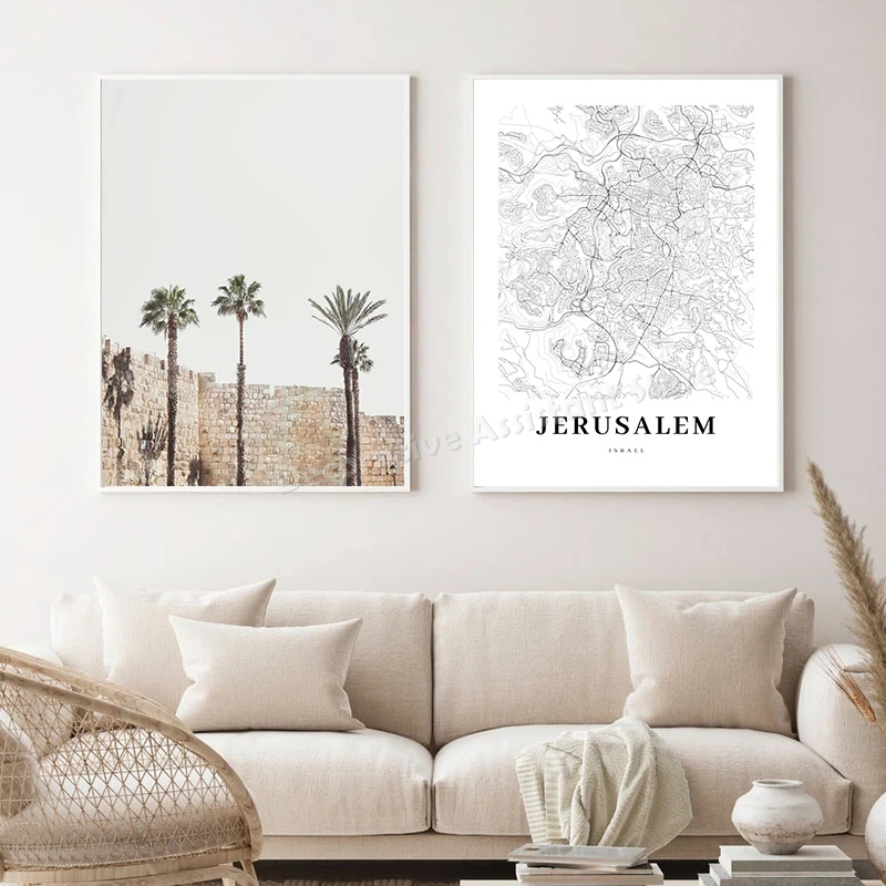 Tel Aviv Map Print Israel City - đánh giá và giá Custom Star Map