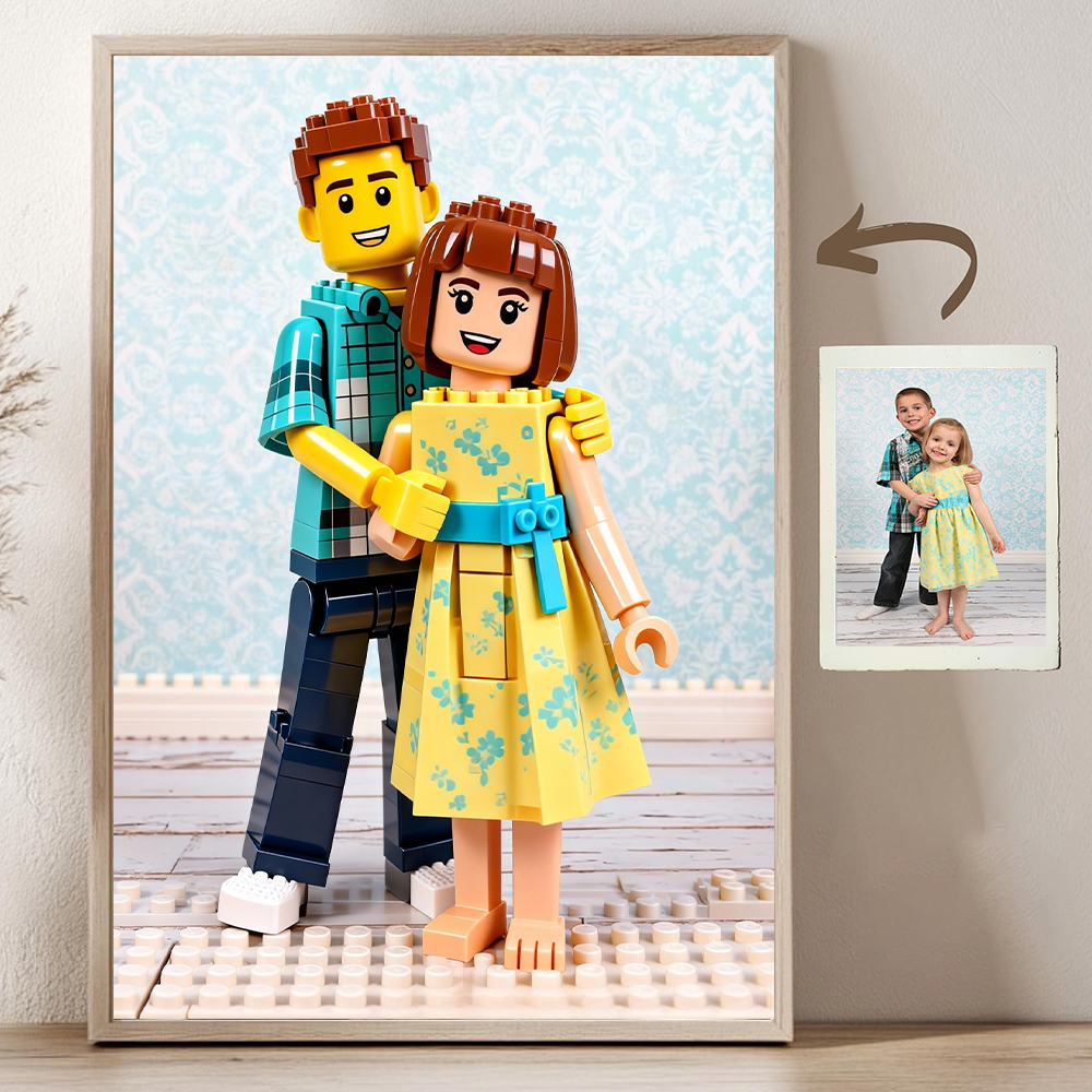 Custom Cartoon Building Block  - đánh giá và giá Custom Map Poster