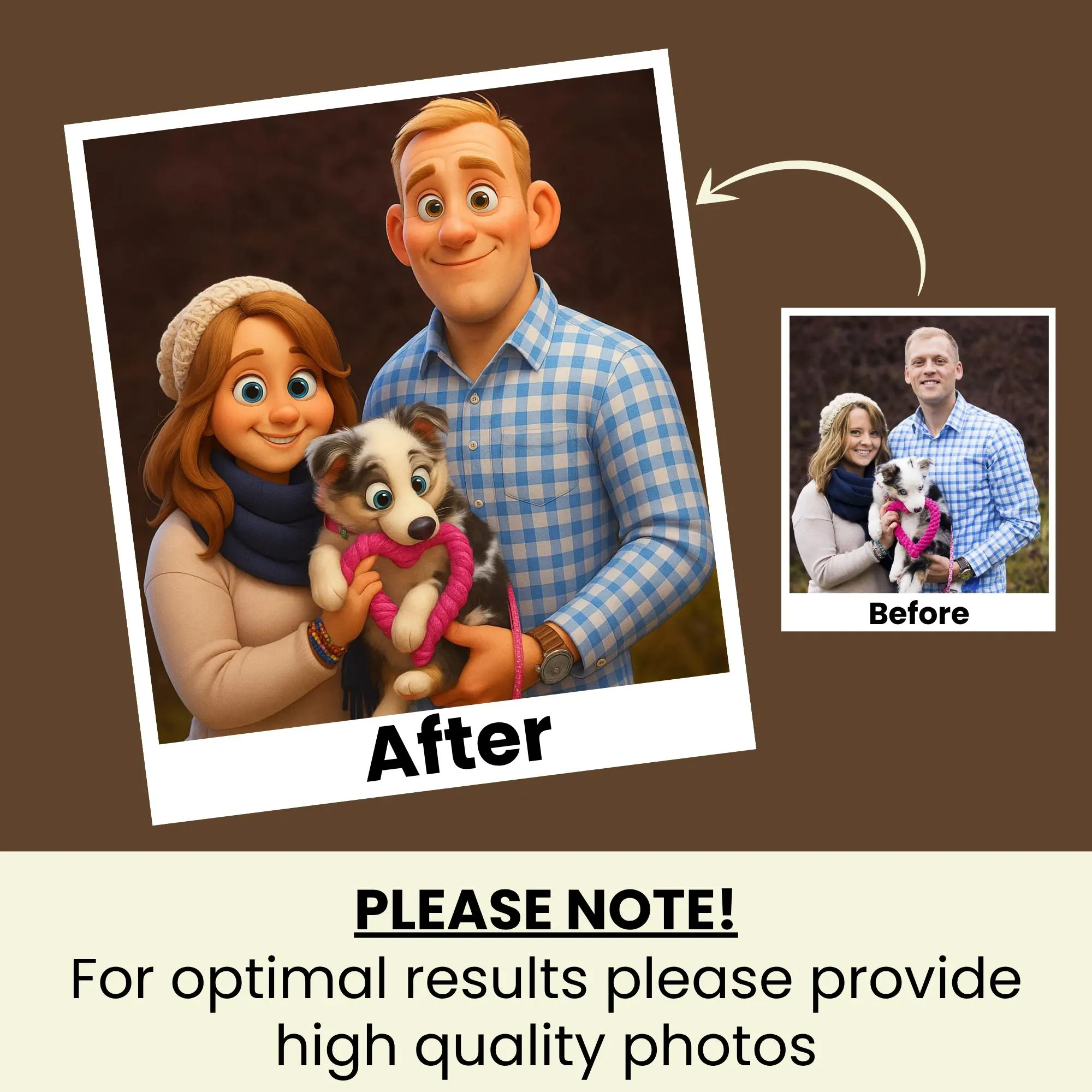 Custom Animated Character Fami - đánh giá và giá Pet Portrait Custom