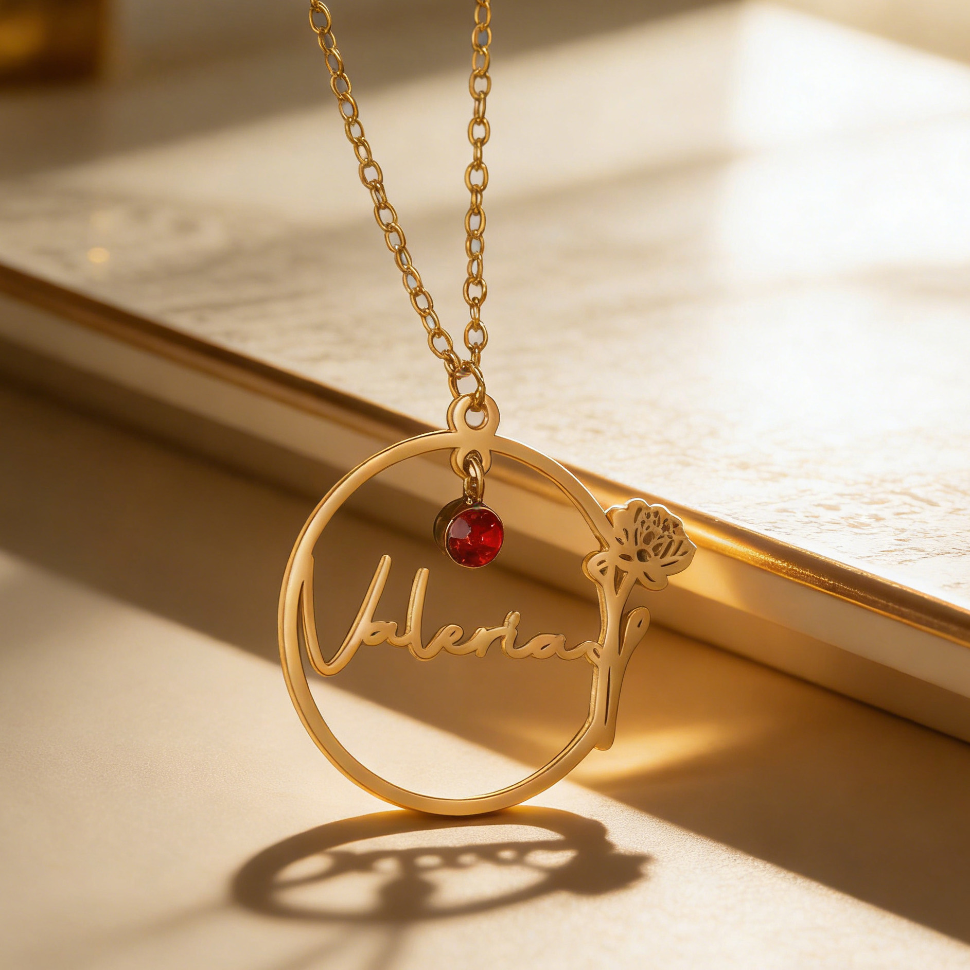 Haiyufly Custom Name Necklace  - đánh giá và giá Birth Flower Necklace