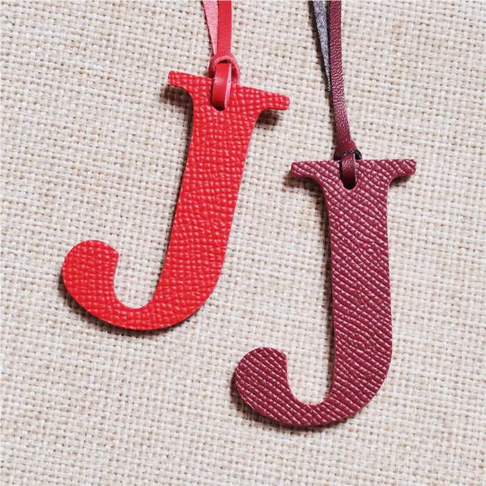 English Letter H I J K L M N A - đánh giá và giá Monogram Keychain Leather