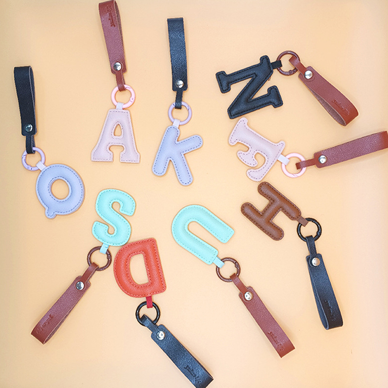 A To Z PU Leather Initial Lett - đánh giá và giá Monogram Keychain Leather