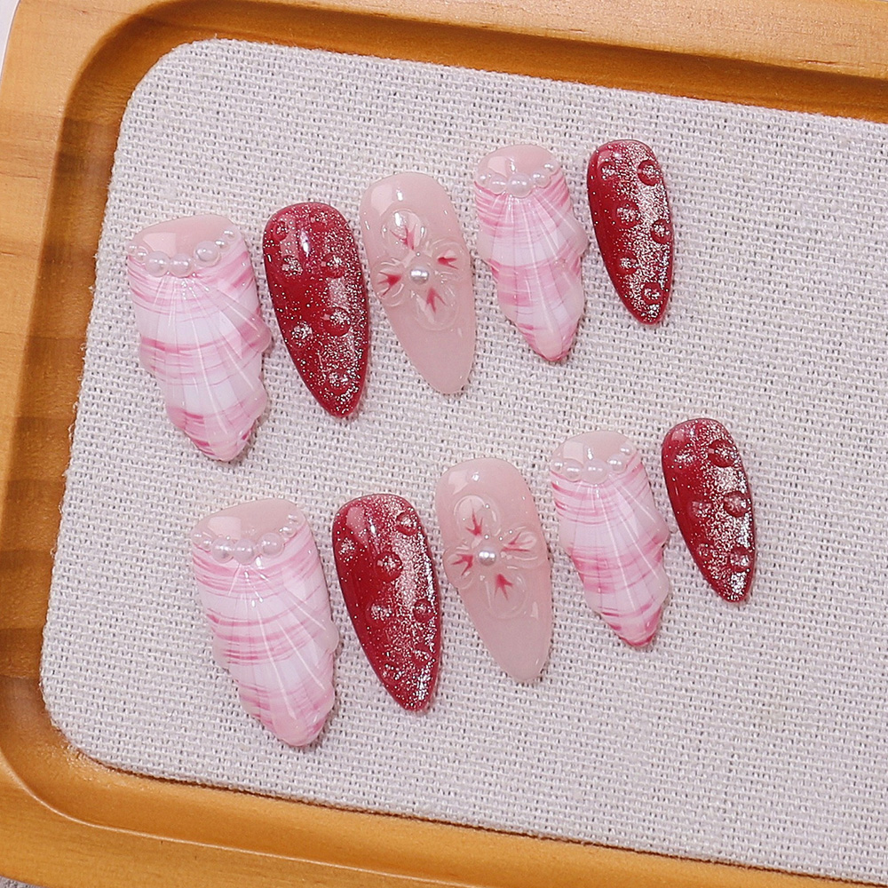 10pcs Medium Almond Handmade P - đánh giá và giá Pressed Flower Art