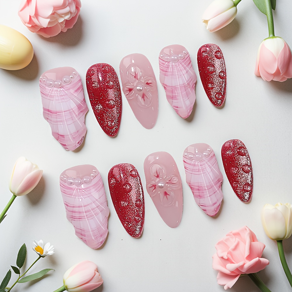 10pcs Medium Almond Handmade P - đánh giá và giá Pressed Flower Art