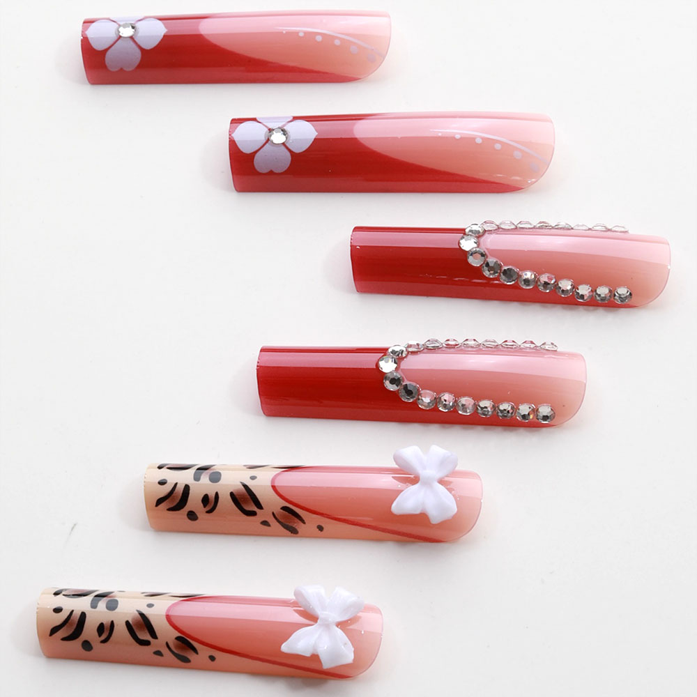24pcs Wearable Press on Nails  - đánh giá và giá Pressed Flower Art