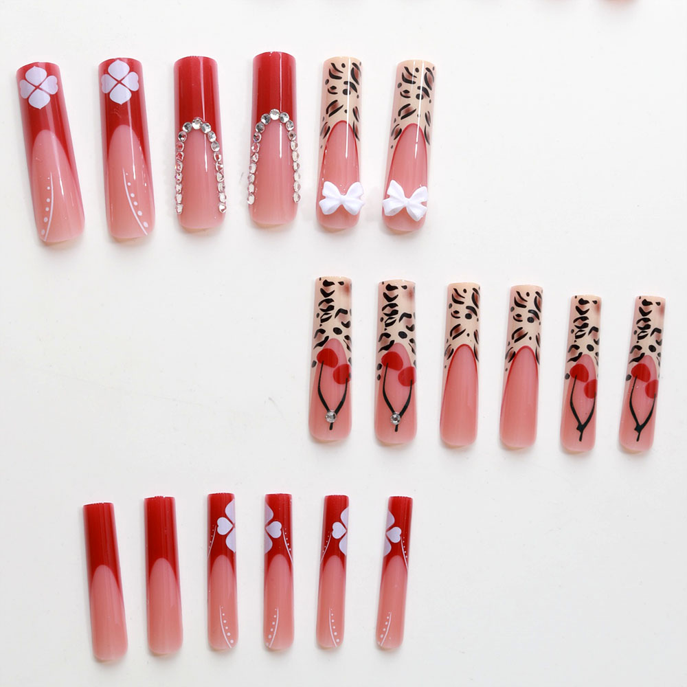 24pcs Wearable Press on Nails  - đánh giá và giá Pressed Flower Art