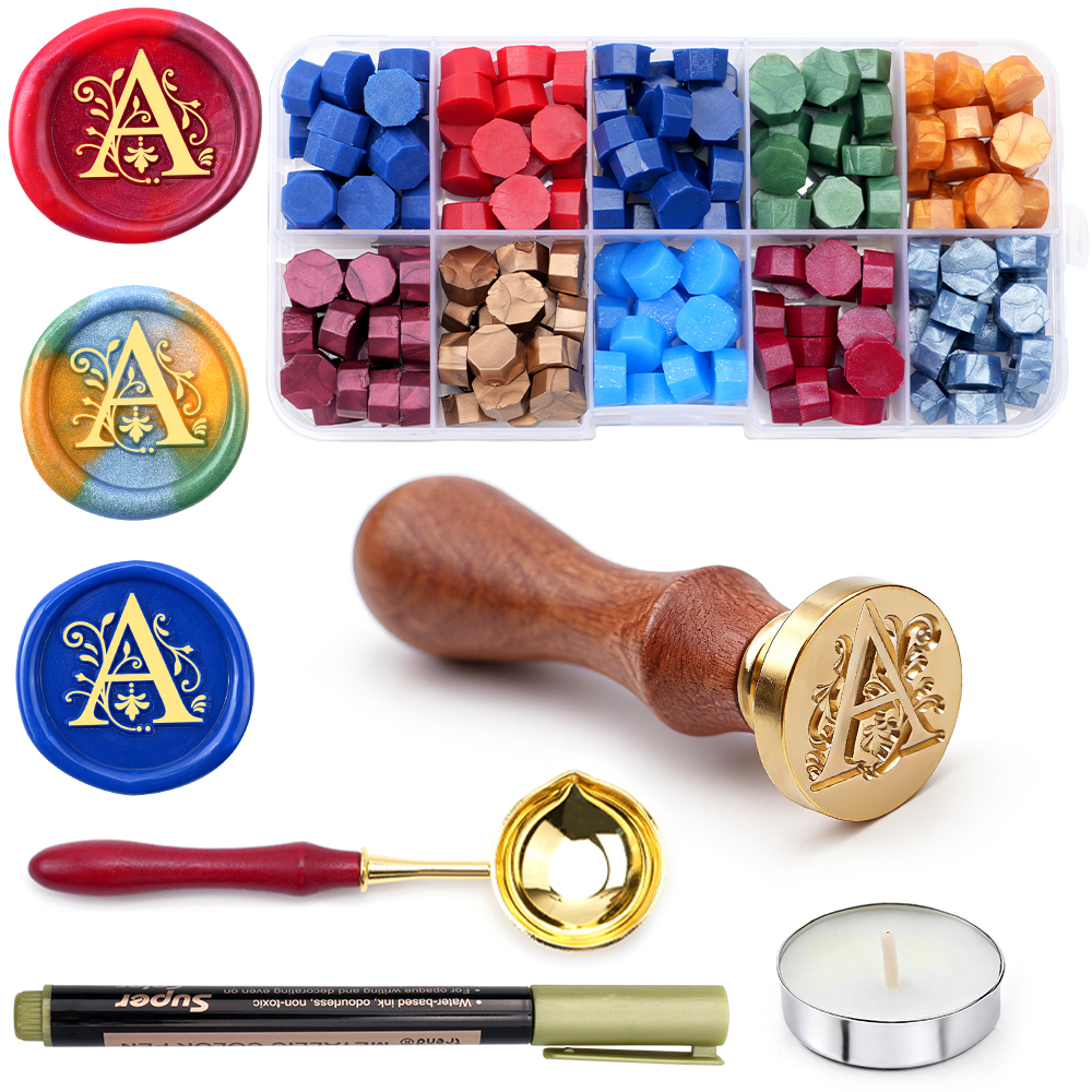 A-Z letter Wax Seal Stamp Kit  - đánh giá và giá Wax Seal Letter Kit