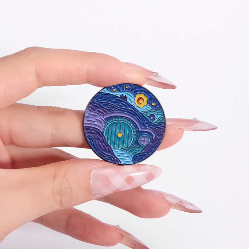 Night Sky Oil Painting Enamel  - đánh giá và giá Custom Night Sky