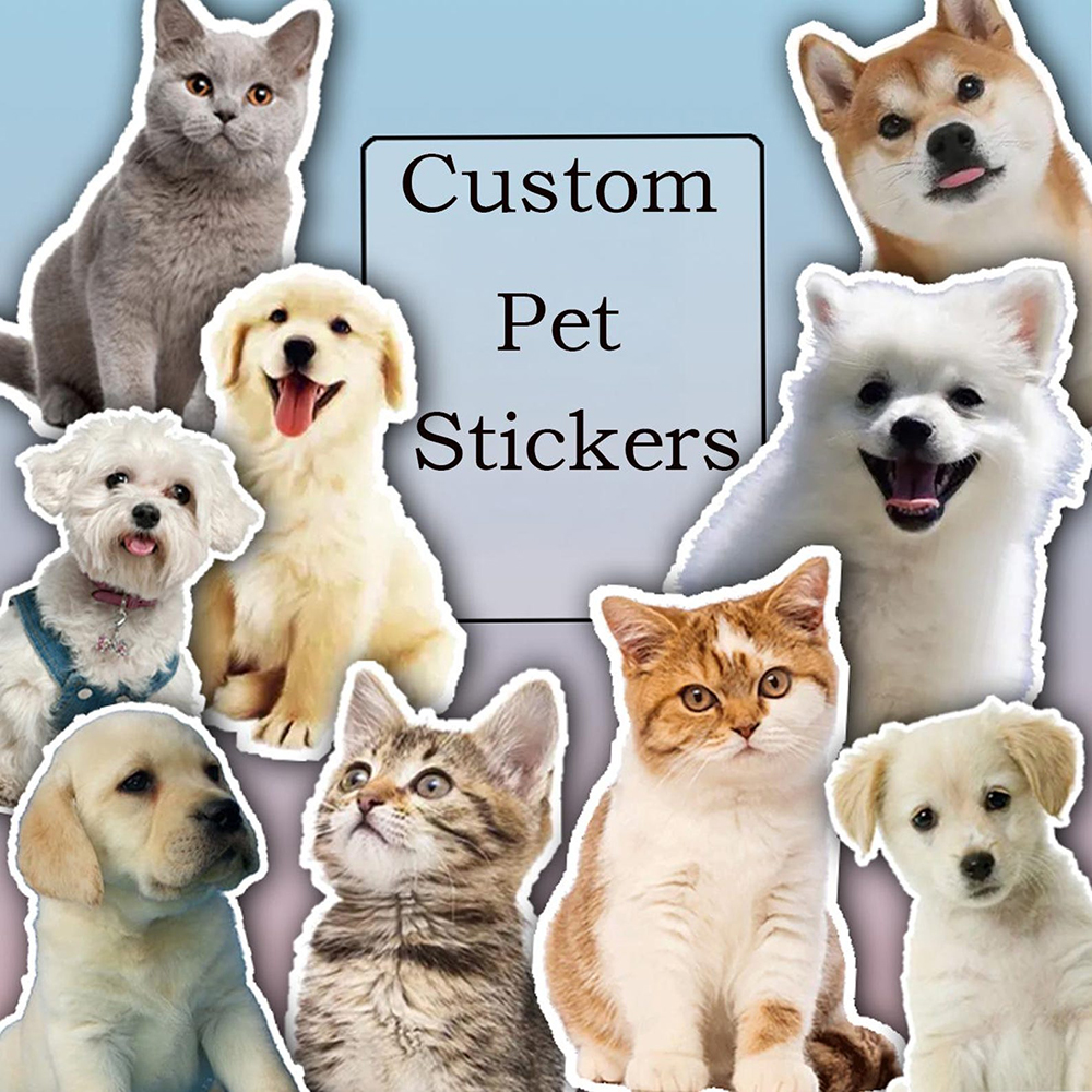Custom Dog Animal Stickers Fun - đánh giá và giá Pet Portrait Custom
