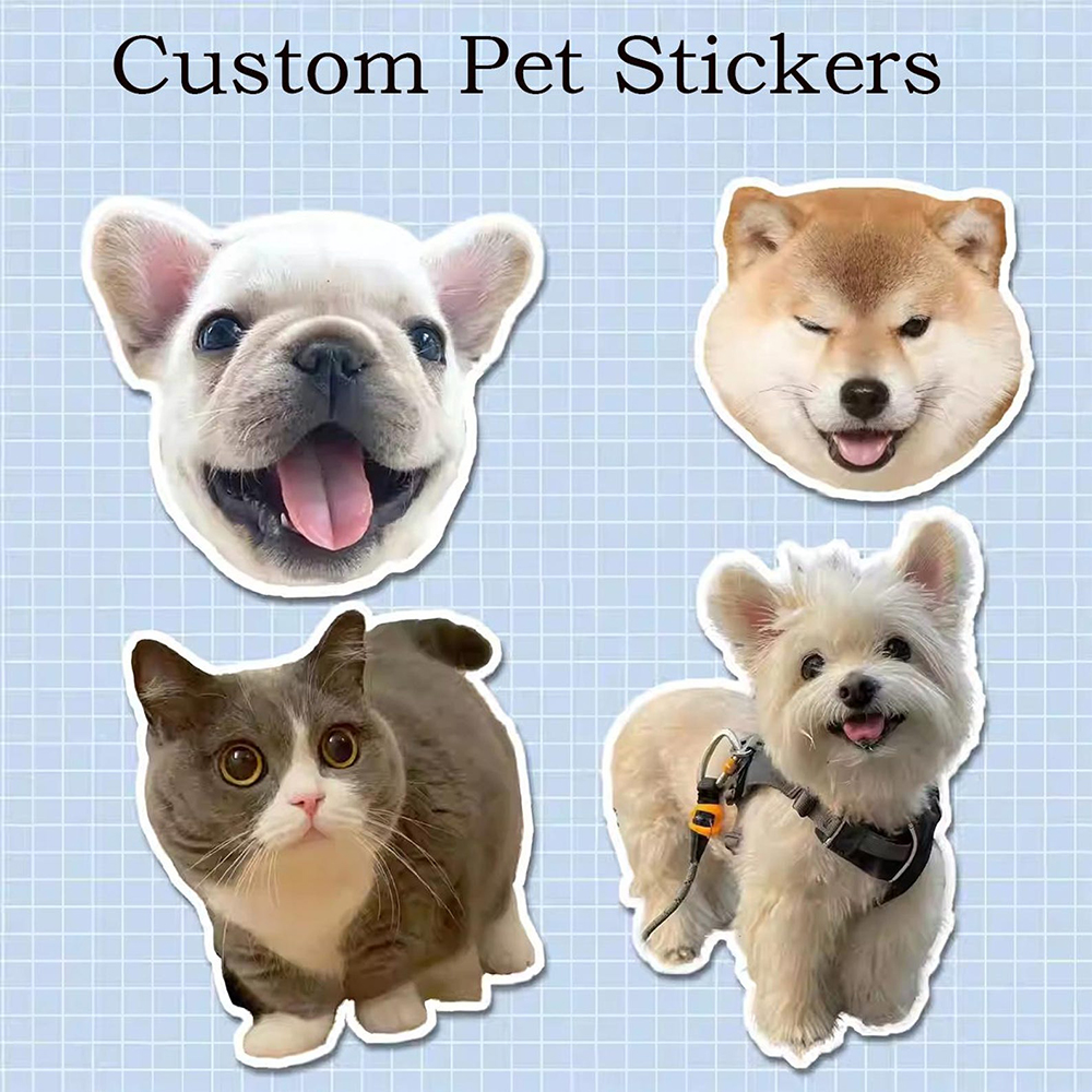 Custom Dog Animal Stickers Fun - đánh giá và giá Pet Portrait Custom