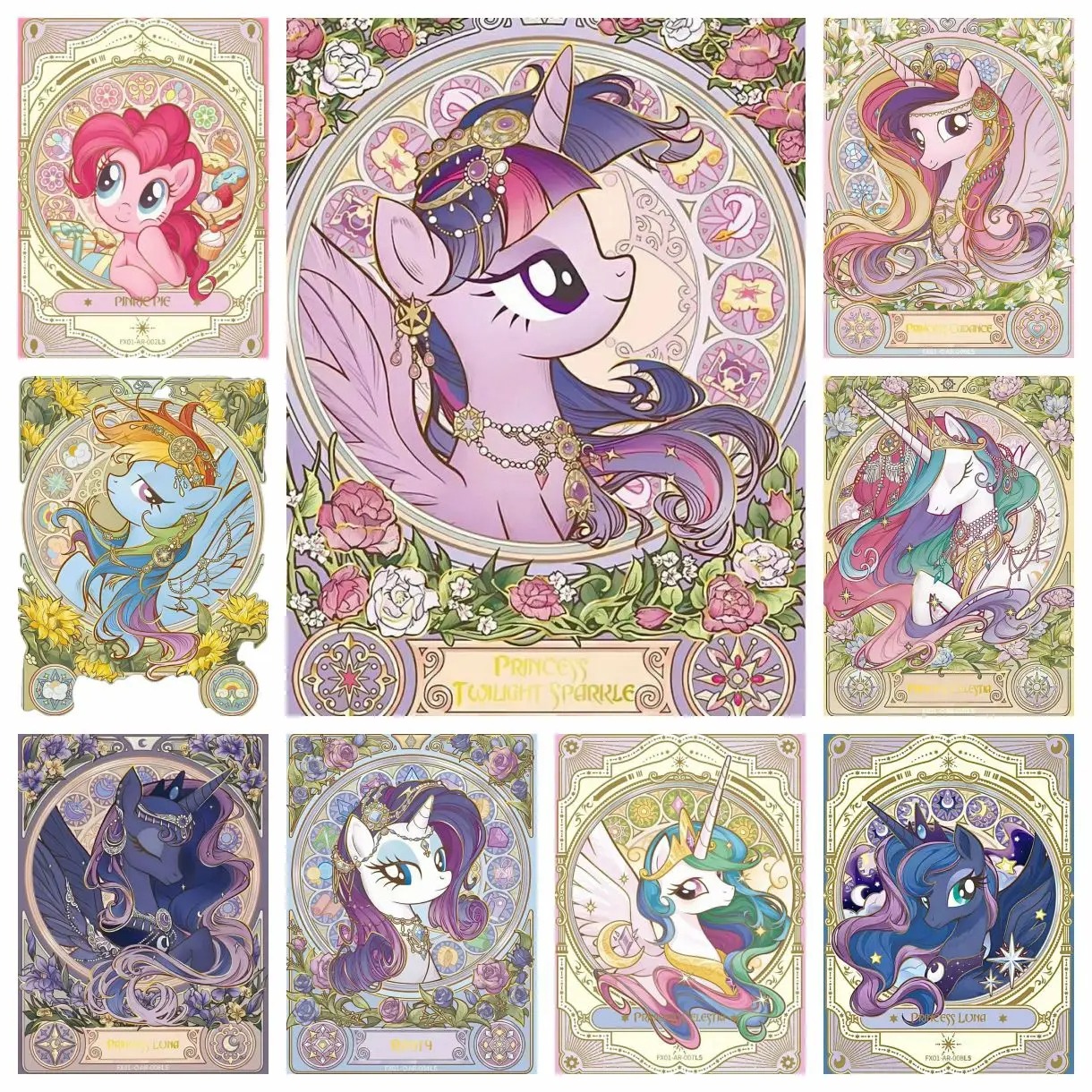 Mucha style My Little Pony 5D  - đánh giá và giá Photo Mosaic Print